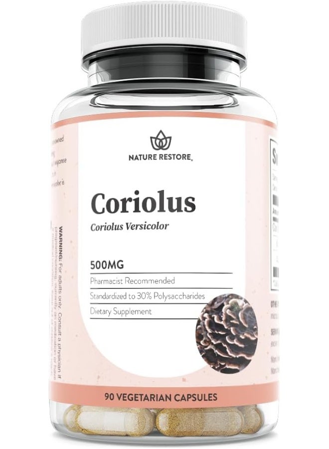 Nature Restore Coriolus Versicolor Mushroom Extract Supplement - Image 1