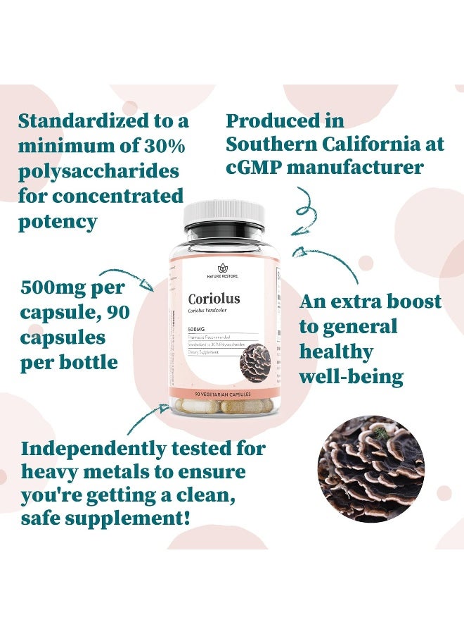 Nature Restore Coriolus Versicolor Mushroom Extract Supplement - Image 4