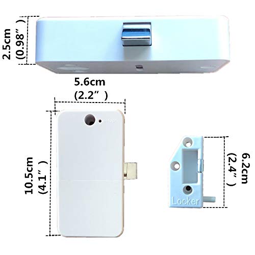 Boolian Electronic Cabinet Lock, Hidden DIY RFID Invisible Cabinet Lock， RFID Card/Tag Card/Induction Swipe Card to Unlock,for Wooden Drawer Locker Cupboard - Image 5