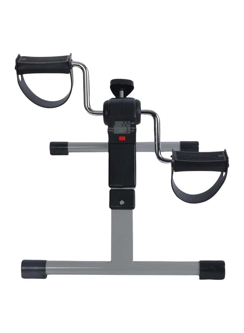 ENDLESS  Endless Folding Pedal Exerciser with LCD Monitor | Black | Material: Alloy Steel | Mini Under Desk Exercise Bike Foot Hand Cycle Portable, Arm and Leg Exercise Peddler Machine | For Men and Women  - Image 1
