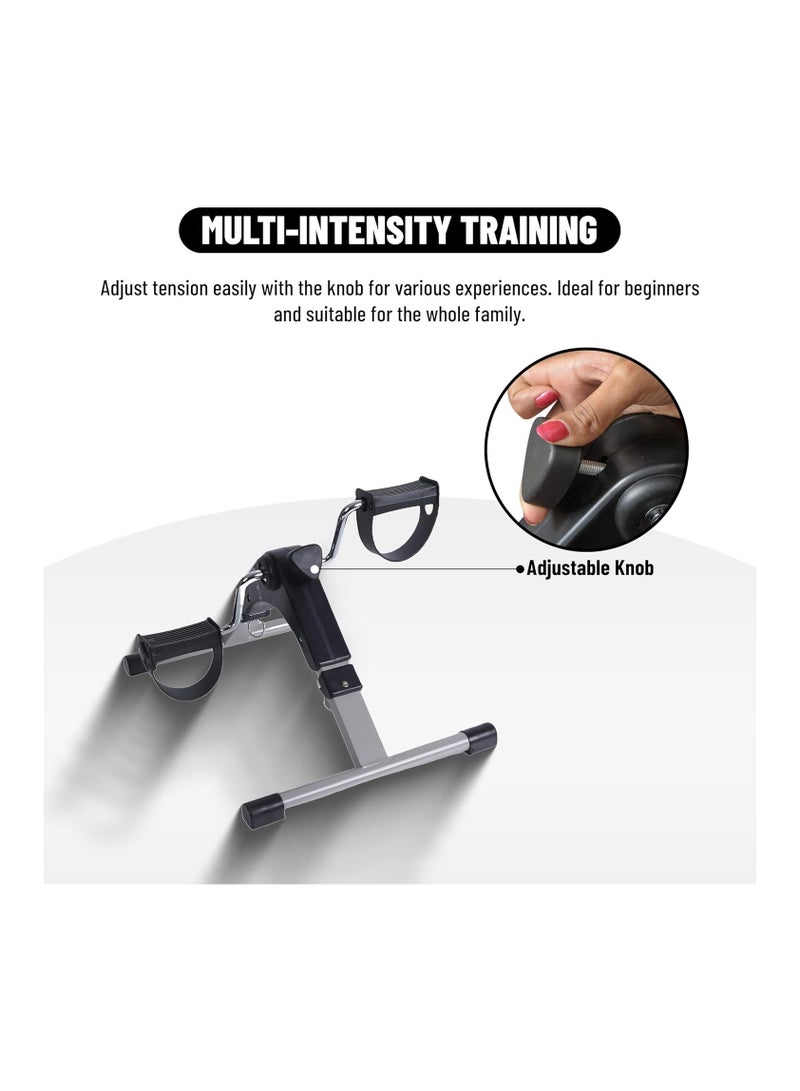 ENDLESS  Endless Folding Pedal Exerciser with LCD Monitor | Black | Material: Alloy Steel | Mini Under Desk Exercise Bike Foot Hand Cycle Portable, Arm and Leg Exercise Peddler Machine | For Men and Women  - Image 5