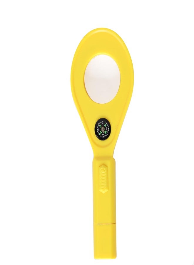LABZIO Portable LED Lighted Magnifying Glass, 60mm Lens with 4 Color Options - Yellow | Ideal for Reading, Crafts, Jewelry & Detailed Inspection - Image 2
