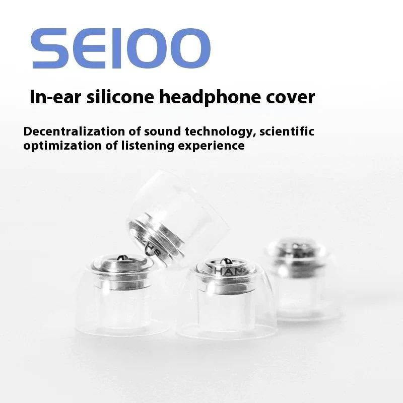 Shanling Se100 Silicone Eartips for In-Ear Earphones, Size S, White - Image 2