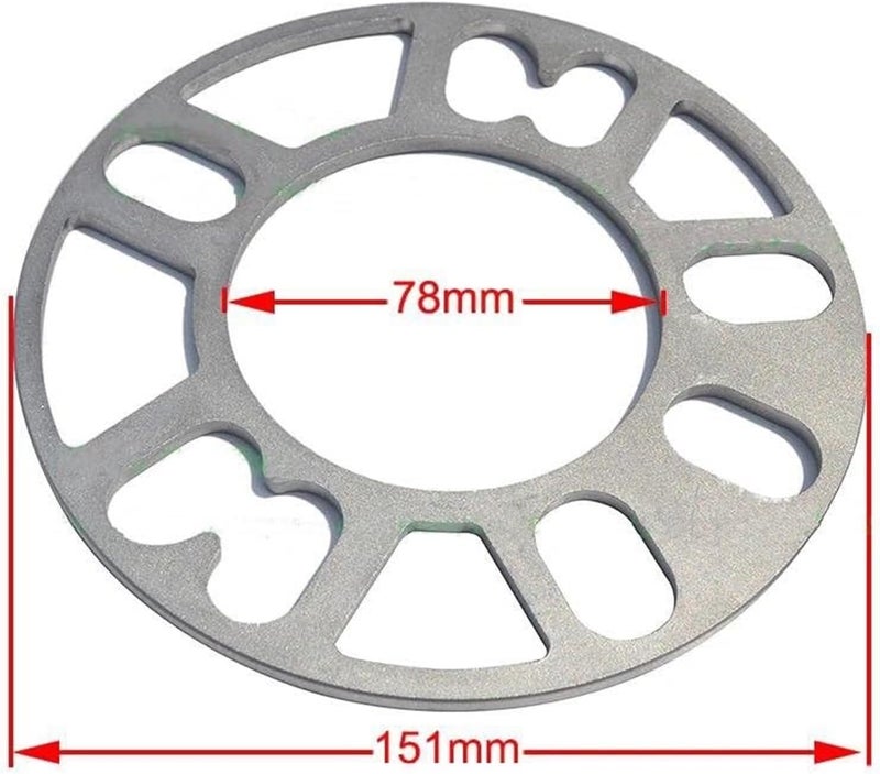Wivplex Universal Alloy Aluminum Wheel Spacers (4 Pieces) - Image 2