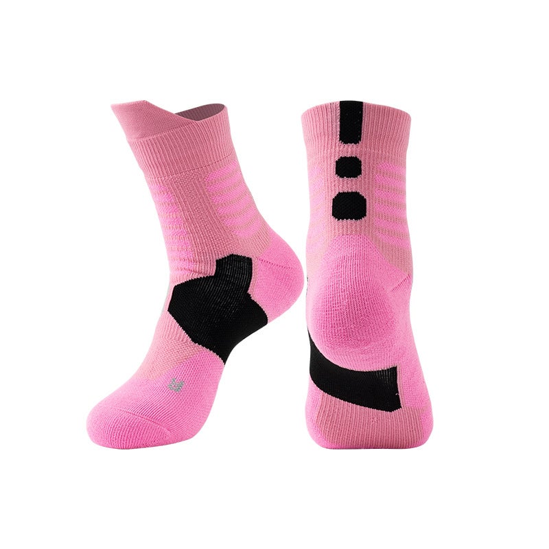 Generic 2022 Adult Elite Basketball Socks for Men and Women Medium-sized Towel Bottom Thickened Non-slip Wear-resistant Breathable Running Socks BLACK COLOCKING - Image 5