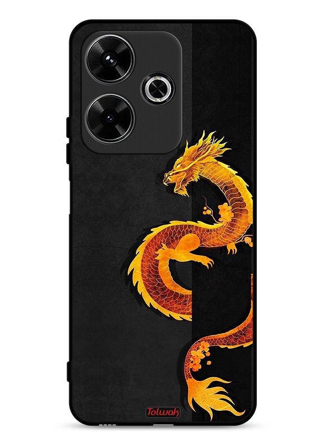 Tolwak Xiaomi Redmi 13 4G Protective Case Cover Dragon Art - Image 1