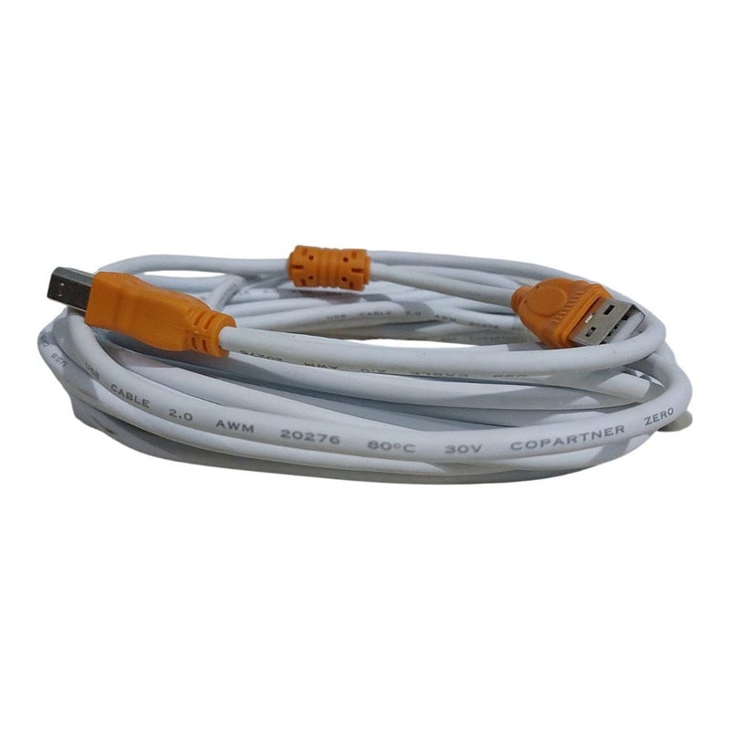 Printer USB Cable - 10 Meters - Compatible with Most Types of Printers, Fax Machines, and Scanners for Connecting Them to PC and Laptop at a Distance of 10 Meters. (Z-10M) - Image 3