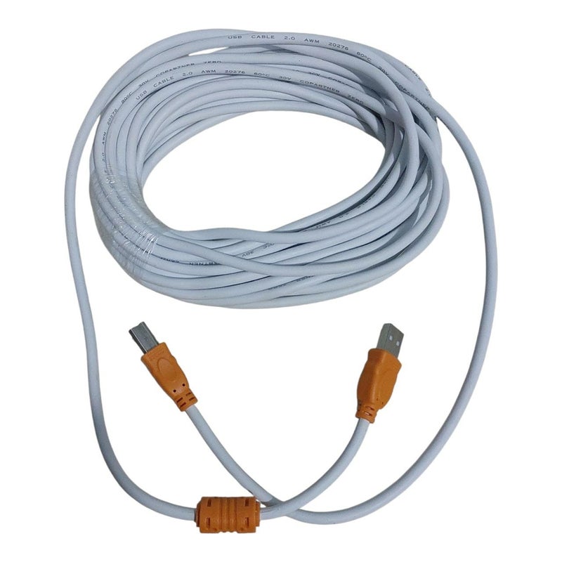 Printer USB Cable - 10 Meters - Compatible with Most Types of Printers, Fax Machines, and Scanners for Connecting Them to PC and Laptop at a Distance of 10 Meters. (Z-10M) - Image 4