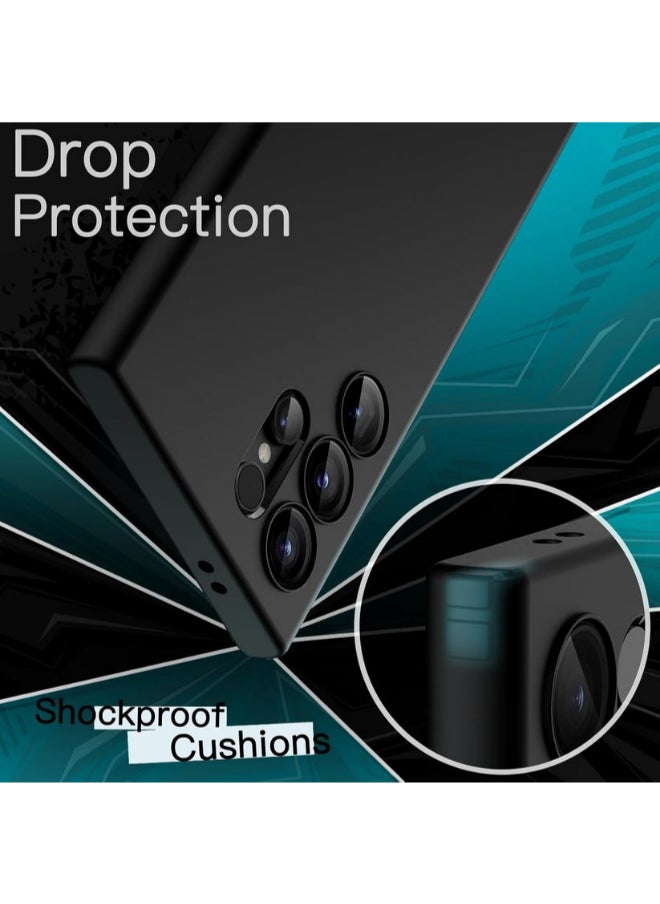 Protect PROTECT Premium Silicon Magnetic Phone Case for Samsung S25 Ultra | Black, Anti-Scratch, Full Protection, Wireless Charging Compatible, High Quality – Model: SMS25UBLK  - Image 3
