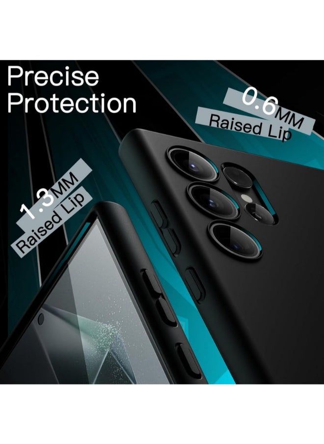 Protect PROTECT Premium Silicon Magnetic Phone Case for Samsung S25 Ultra | Black, Anti-Scratch, Full Protection, Wireless Charging Compatible, High Quality – Model: SMS25UBLK  - Image 4