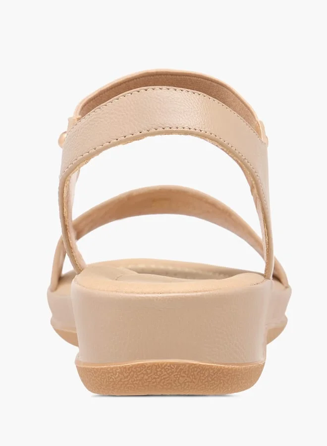 فلورا بيلا من شو إكسبرس Women Solid Comfort Sandals with Elasticated Strap