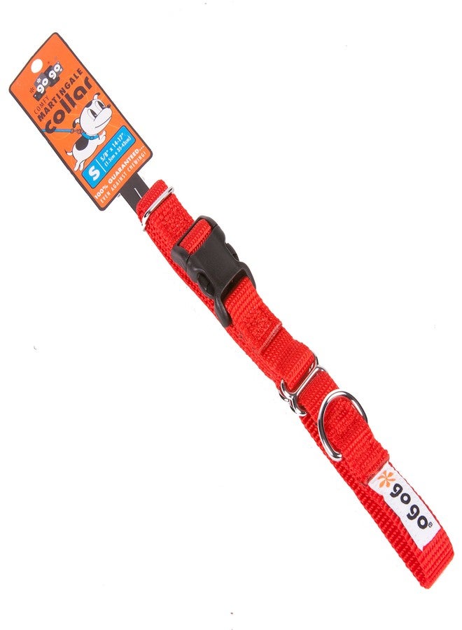 GOGO Pet Products 5/8-Inch Martingale Dog Collar, Small, Red - Image 2
