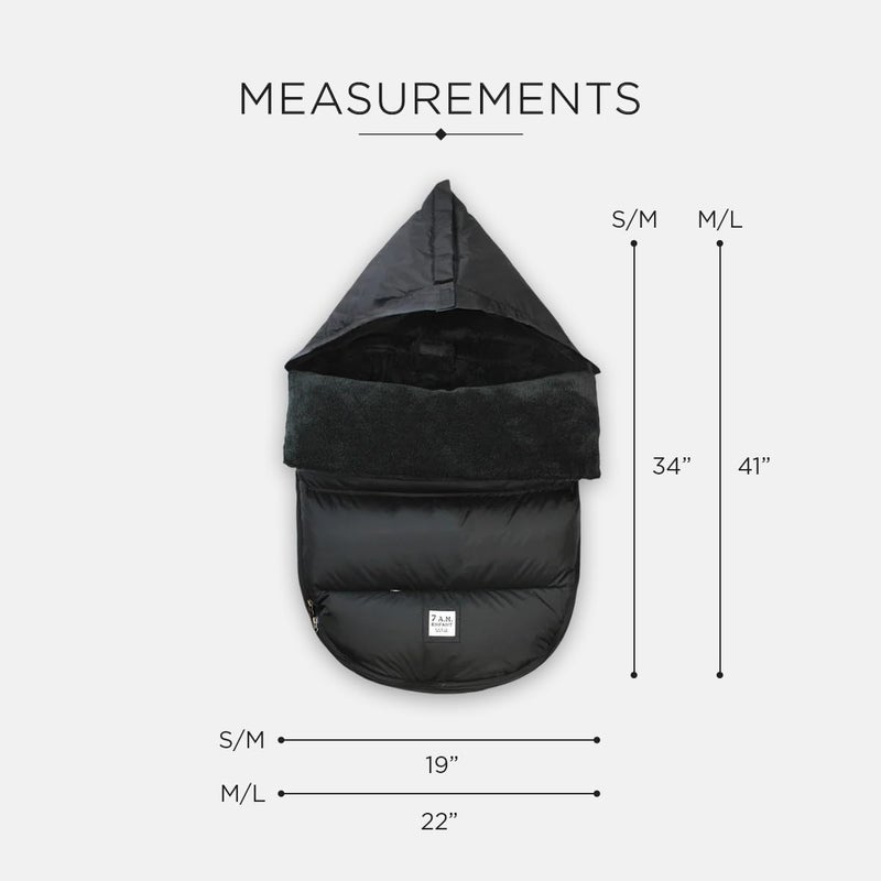 7 A.M. 7AM Enfant Universal Stroller Footmuff - Water Repellent Winter Bunting Bag for Strollers & Car Seats, Soft Micro-Fleece & Plush Lined Stroller Footmuff for Baby Boy & Girl | PlushPOD - Image 5
