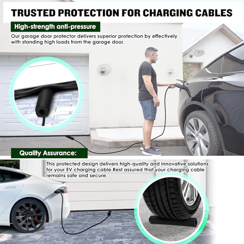 Vizava EV Charger Protector Garage Door Pass Through - Heavy-Duty Rubber, ID 19mm, Compatible for Tesla or Various Cable Types (1PK) - Image 5