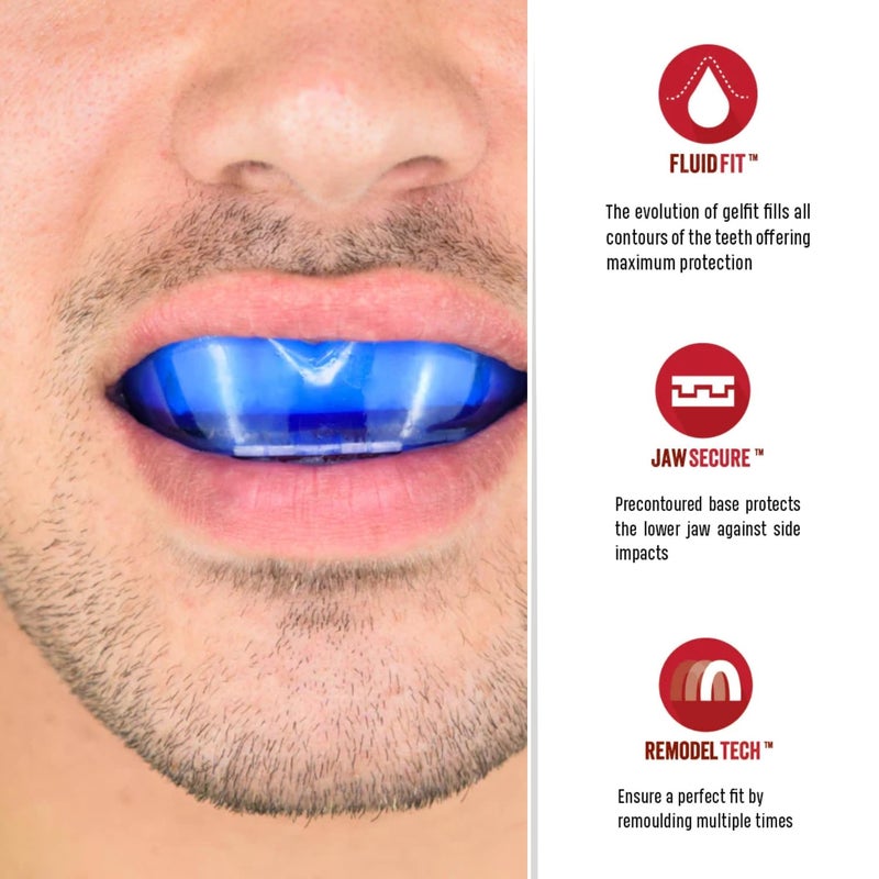 Safejawz Sports Mouthguard Dual Layer Premium Protection Adults And Junior Gum Shield With Case For Boxing  Mma  Rugby  Martial Arts  Judo And All Contact Sports - Image 2