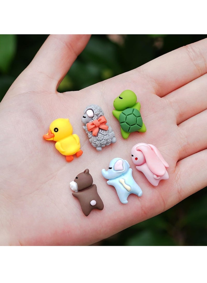 wolpin wolpin Polyvinyl Chloride 6 Pcs Cute Mini Cartoon Car Decor For Car Fantasy Dashboard Interior Decoration Accessories Decorative Showpiece For Bike,Scooty,Mirror  - Image 2