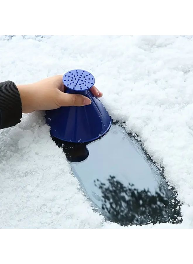 Large Heavy Duty Manual Car Windshield Ice Scraper De Icer Green Portable Winter Wiper - Image 4