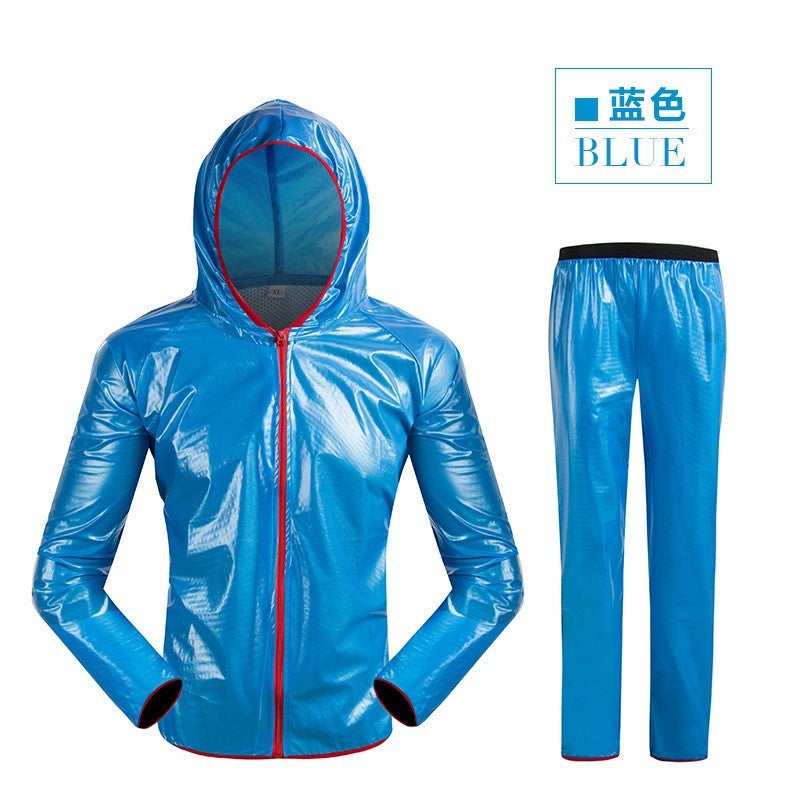 Outdoor Sports Raincoat Reflective Cycling Clothing Windproof And Waterproof Men And Women Hiking And Mountaineering Multi-Functional Breathable And Light Poncho - Image 3