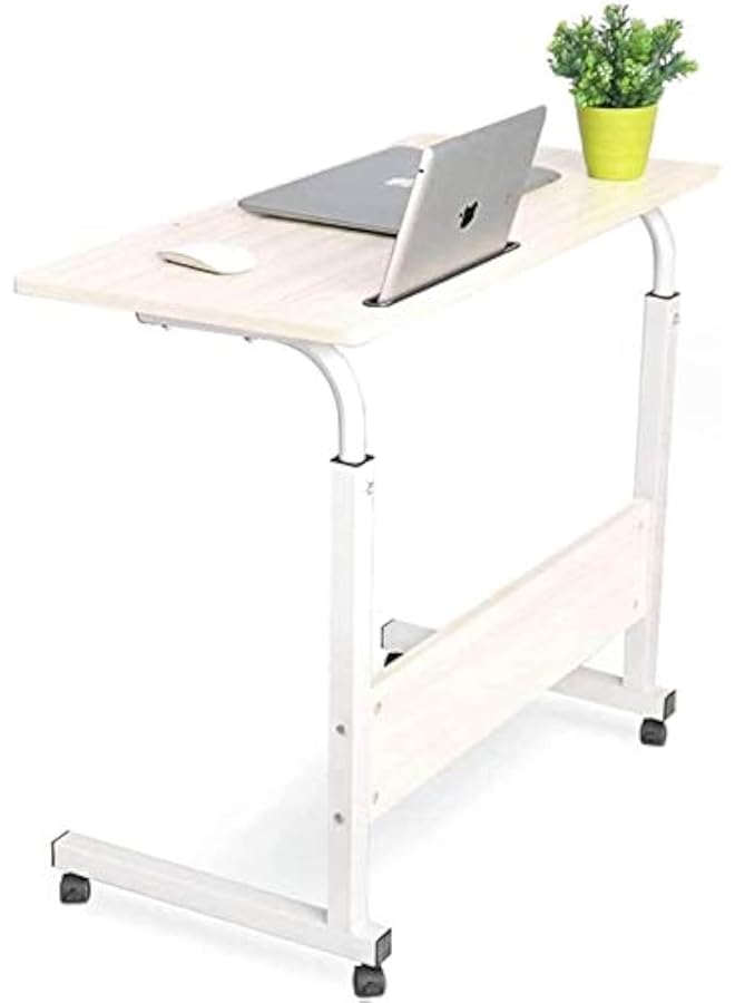 إيروريكس طاولات سرير متحركة قابلة للتعديل، مكاتب كمبيوتر محمولة محمولة، طاولة كمبيوتر محمولة، طاولة كمبيوتر بجوار السرير، أريكة غرفة النوم، مكتب الدراسة، لون عشوائي 60 × 40 سم - Image 1
