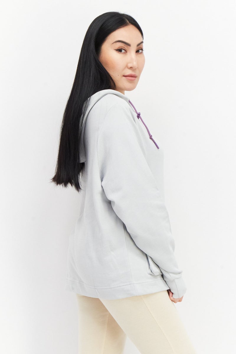 umbro هودي رياضي نسائي مناسب في الهواء الطلق، رمادي فاتح - Image 4