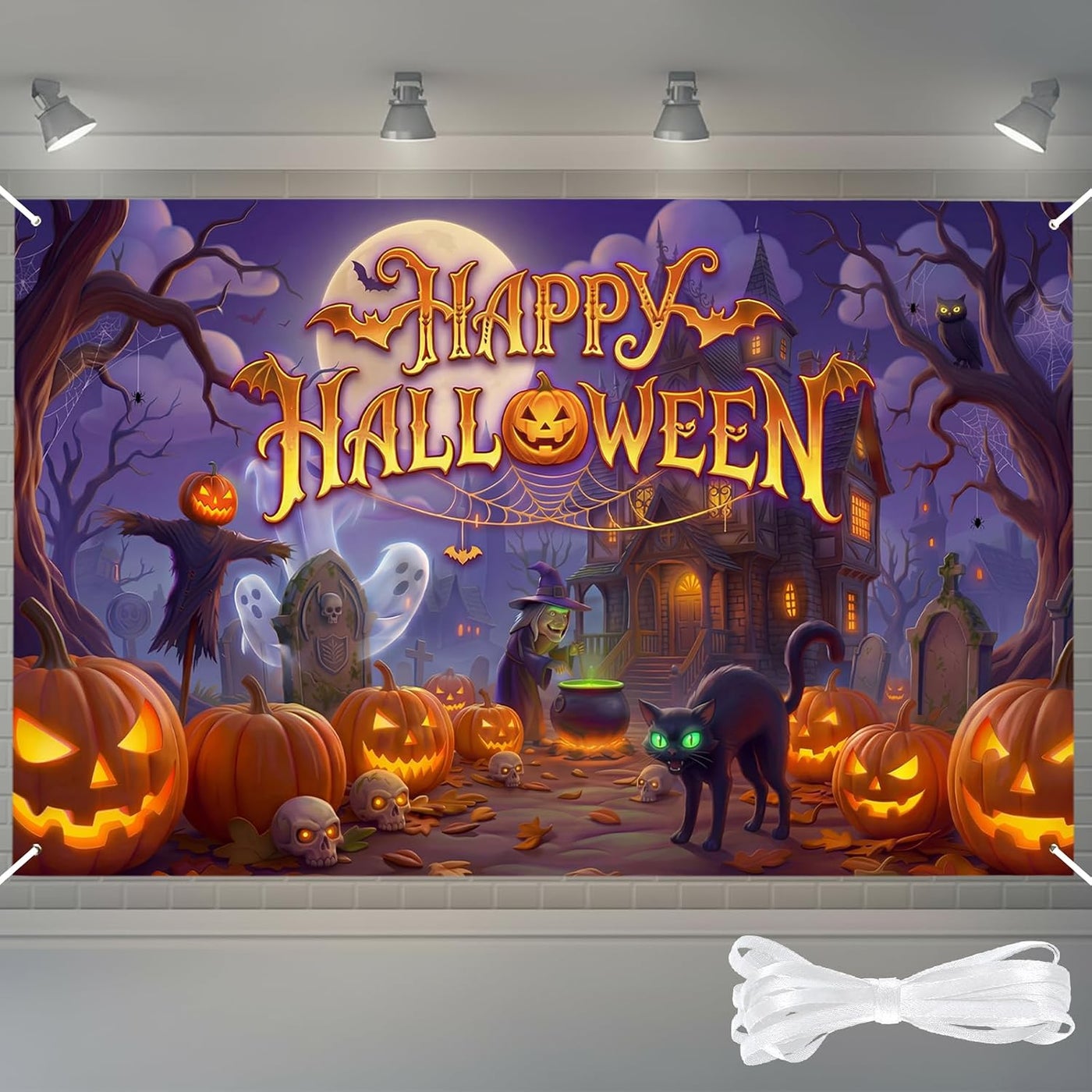 الرائد Al Raied Ars Halloween Banner Backdrop