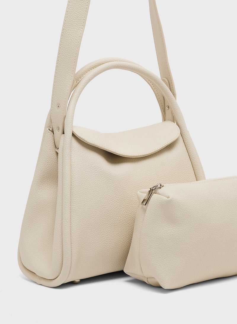 ELLA Top Handle Shoulder Bag with Strap  - Image 5