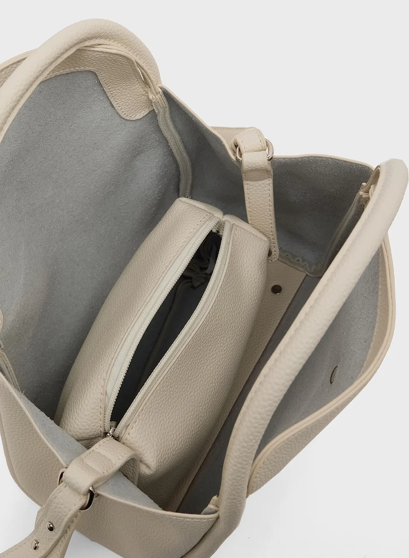ELLA Top Handle Shoulder Bag with Strap