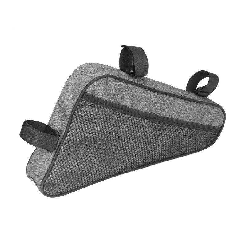 Generic B- SOUL bicycle bag triangle bag beam bag waterproof upper tube saddle bag mountain road bike riding large capacity Gray