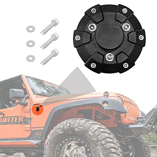 Anina Antenna Base Cover for 2007-2022 Jeep Wrangler JK JKU JL JLU Gladiator JT Steel ABS Antenna Mount Car Aerial Bottom Cover Trim - Image 1
