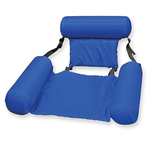 Poolmaster Water Chair Inflatable Swimming Pool Float Lounge, Blue - Image 1