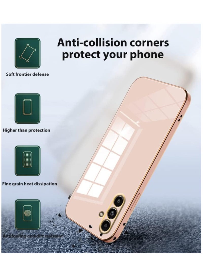 Compatible with VIVO V50 Lite Case Silicone Pink,Plating Phone for VIVO V50 Lite Case Shockproof Thin and Soft Cover (Pink)  - Image 3
