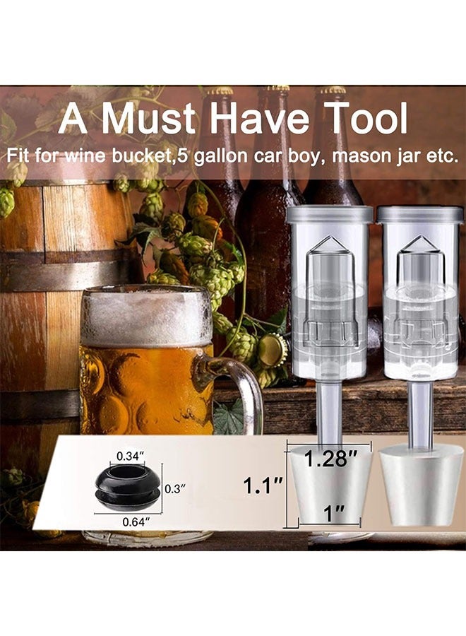 4-Piece Air Locks With Silicone Stopper for Fermentation - Image 4