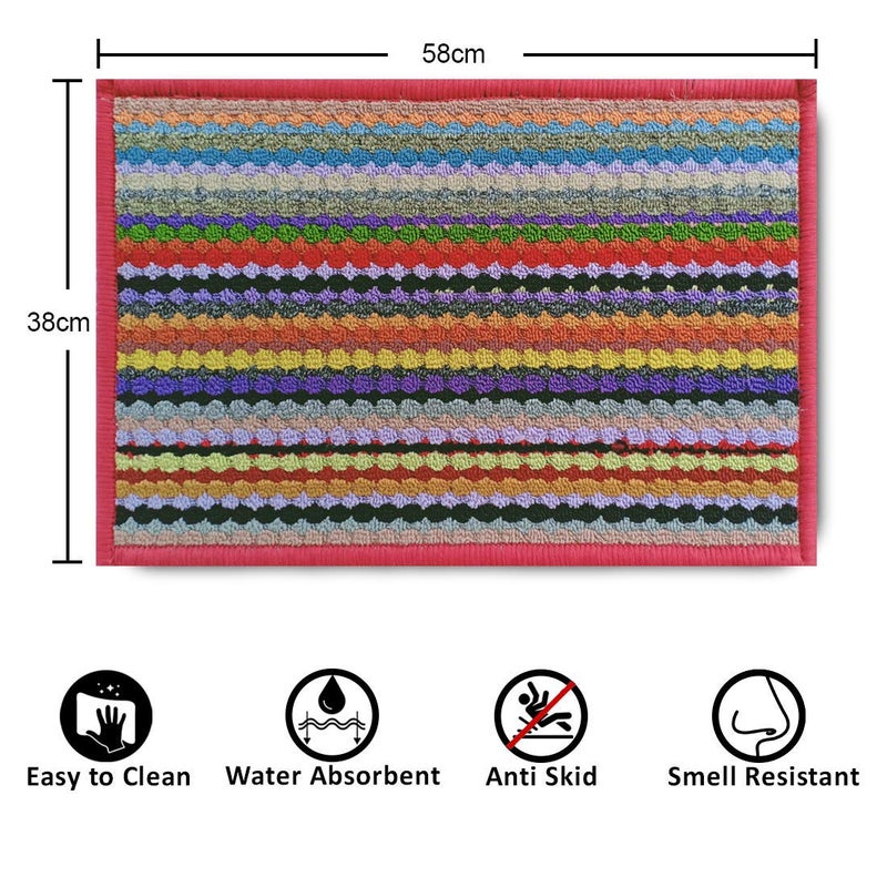Status Contract Status Polypropylene Home/Living/Lobby/Bathroom/Office Entrance Door Floor Mat with Anti Slip Backing(15x23inch)-Pack of 1 - Image 2