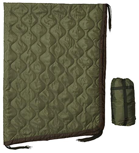 USGI Industries Military Woobie Blanket  Thermal Insulated Camping Blanket Poncho Liner  Large Portable Insulation WaterResistant for Hiking Survival  Compression Carry Bag