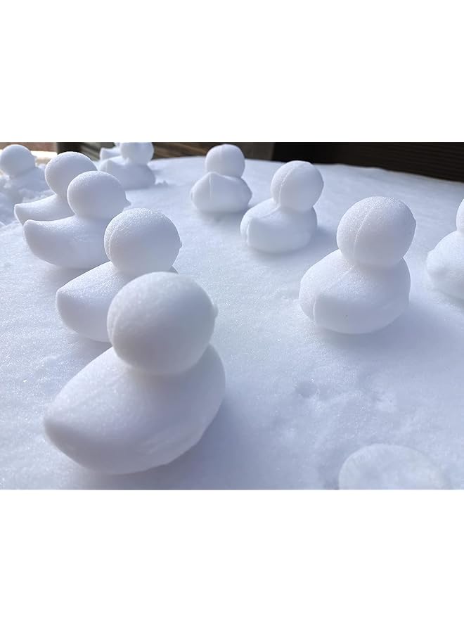 KASTWAVE Snowball Maker Toys Game Clip Spherical Duck Snowman Heart Snowball Maker Snow Ball Clip Sand Mold Tool Beach Sand Toy Fun Winter For Outdoor Snow Toy Fight For Snow Fight (Yellow) - Image 5