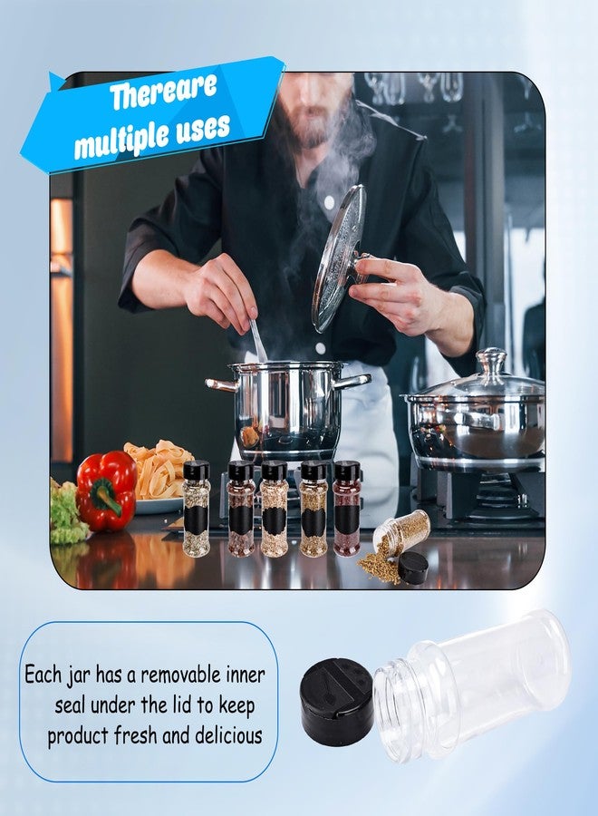 Conagel 36 Pcak 3 oz Plastic Spice Jars with Shaker Lids Clear Spice Bottles Empty Seasoning Containers for Kitchen Storage Seasoning Powders - Image 4