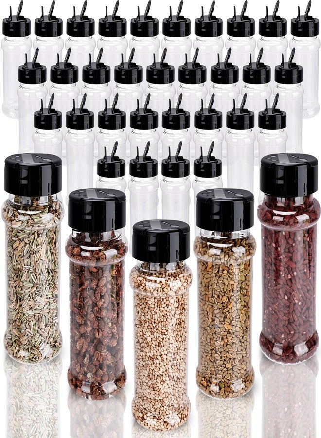 Conagel 36 Pcak 3 oz Plastic Spice Jars with Shaker Lids Clear Spice Bottles Empty Seasoning Containers for Kitchen Storage Seasoning Powders - Image 1