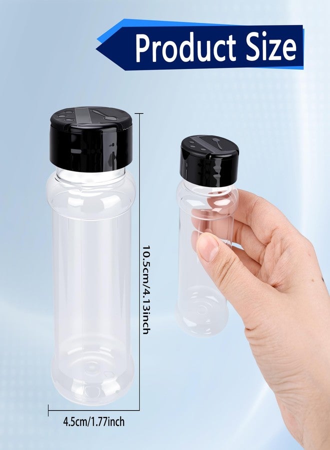 Conagel 36 Pcak 3 oz Plastic Spice Jars with Shaker Lids Clear Spice Bottles Empty Seasoning Containers for Kitchen Storage Seasoning Powders - Image 2