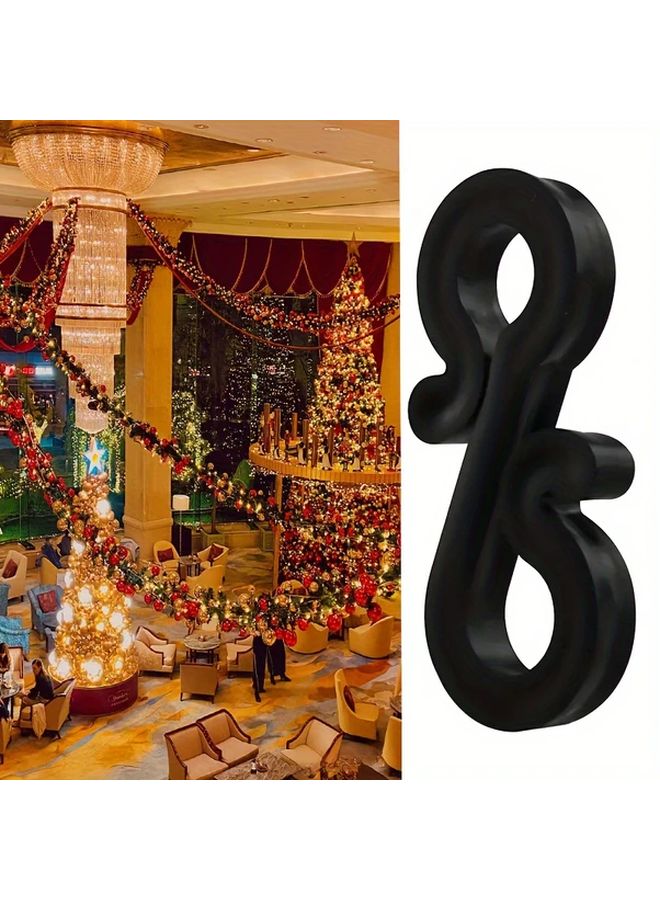 White Easy Install Mini Gutter Hooks For Christmas Lights Durable Weatherproof S Clips Outdoor Decorations 120pcs - Image 2