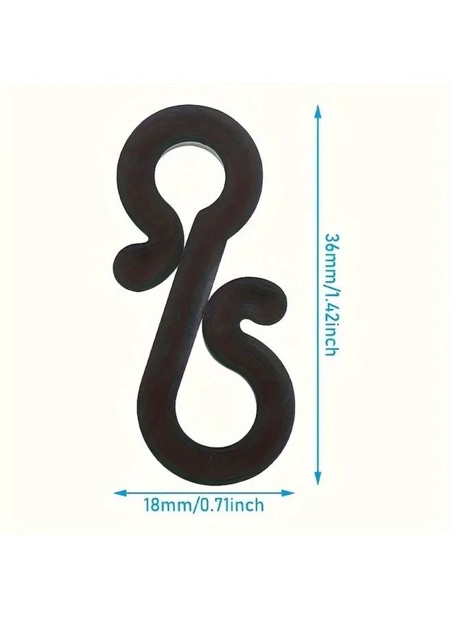 White Easy Install Mini Gutter Hooks For Christmas Lights Durable Weatherproof S Clips Outdoor Decorations 120pcs - Image 3