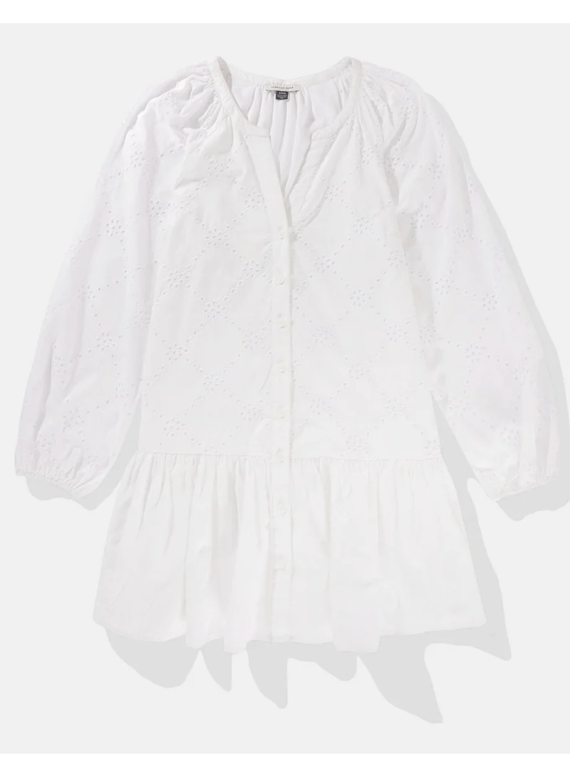 امريكان ايجل Eyelet Drop Waist Dress
