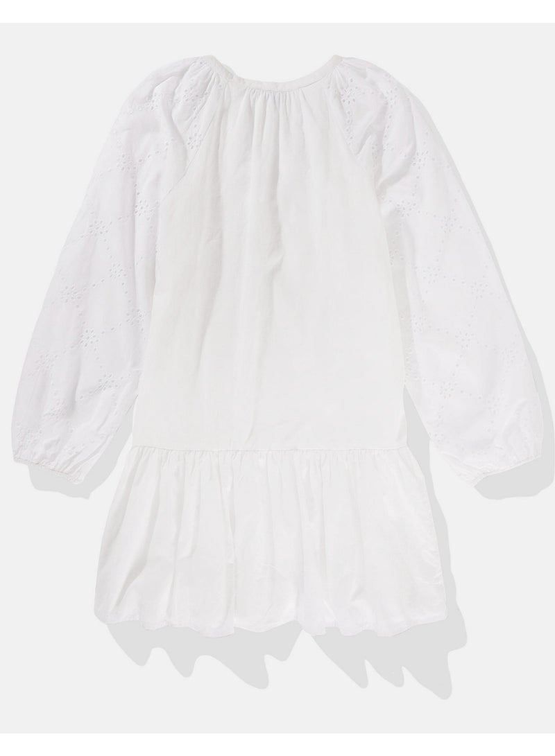 American Eagle Eyelet Drop Waist Dress  - Image 3