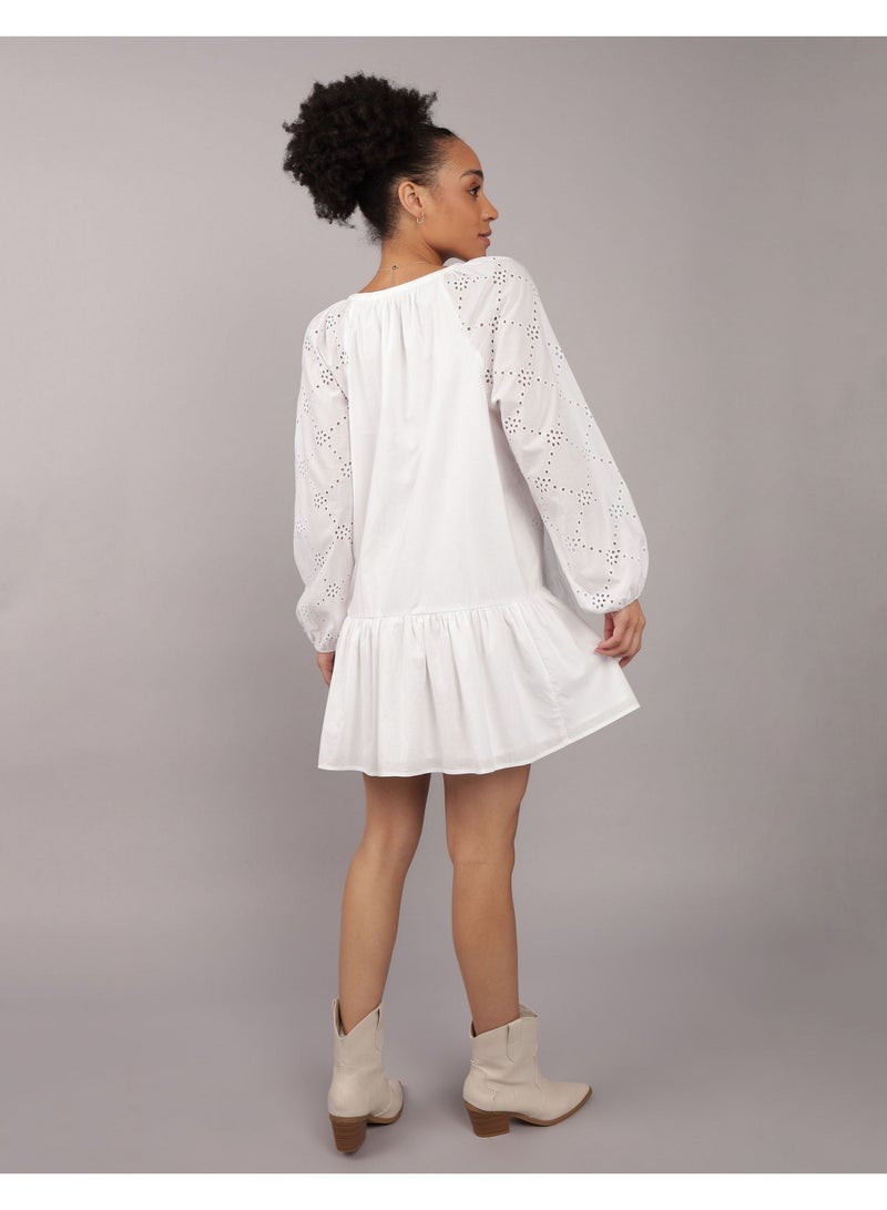 American Eagle Eyelet Drop Waist Dress  - Image 1
