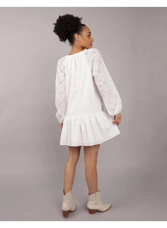 امريكان ايجل Eyelet Drop Waist Dress