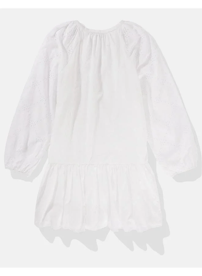 امريكان ايجل Eyelet Drop Waist Dress