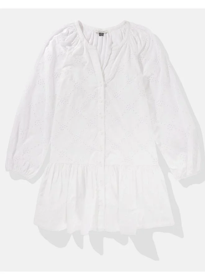 امريكان ايجل Eyelet Drop Waist Dress