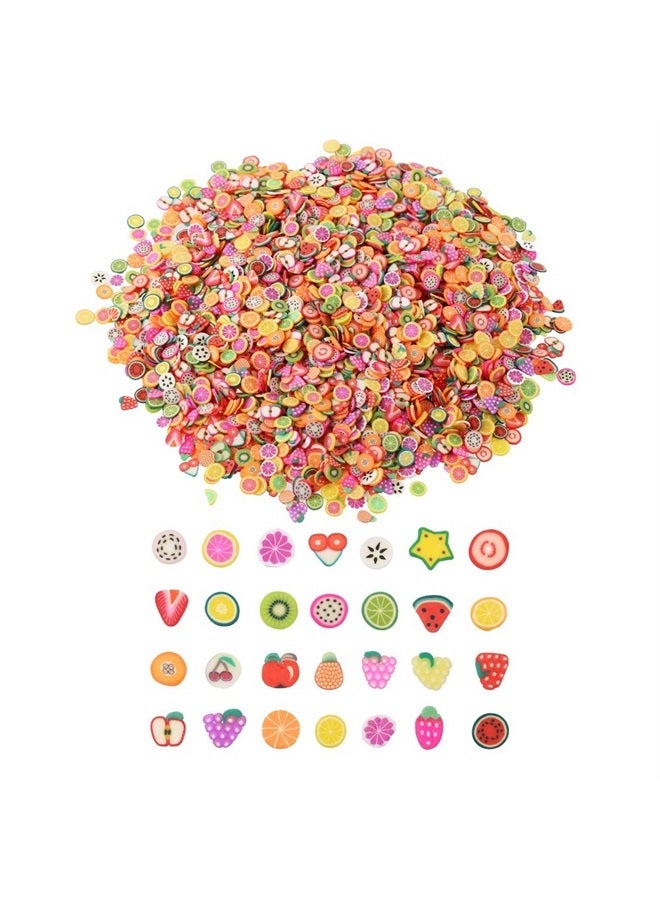 Decora شرائح فواكه مصغرة 3D بحجم 1/4 بوصة عدد 3200 لزينة الطين والفن الأظافر وزينة الوجه - Image 1