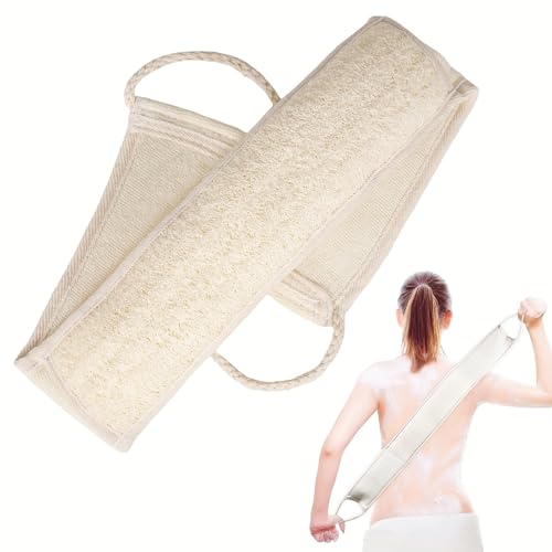 Jopplim Natural Loofah Sponge Back Scrubber for Bath Shower, Exfoliating Body Scrubber, Shower Loofah Scrubber for Men and Women, Bath Sponge, Body Scrub, to Clean Your Body Deeply, Invigorate Your Skin - Image 1