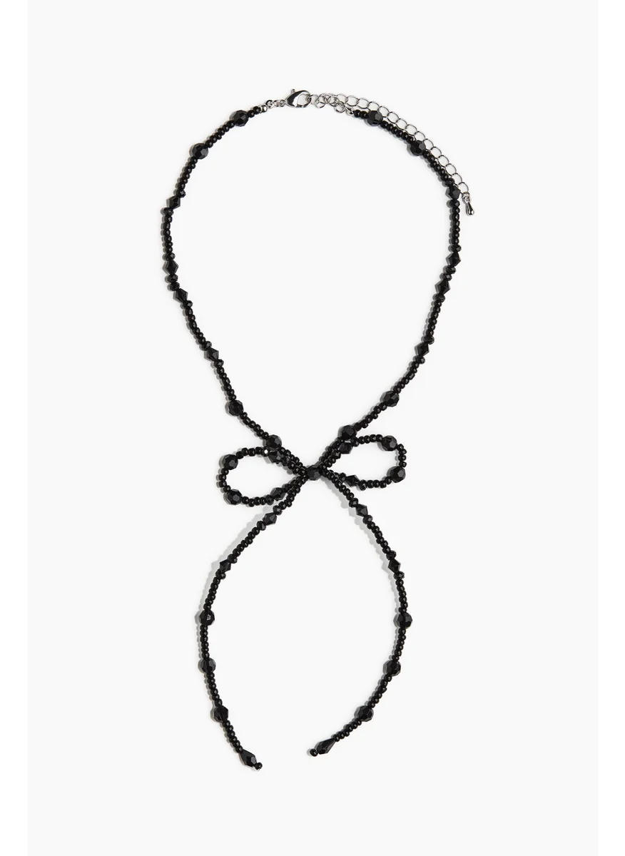 اتش اند ام Bow-Decorated Necklace