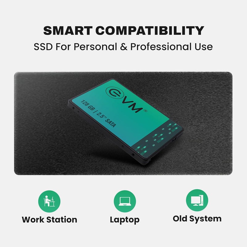 EVM 128GB 2.5-Inch SATA Internal SSD - 550MB/s Read & 500MB/s Write - 5-Year Warranty (EVM25/128GB) - Image 5